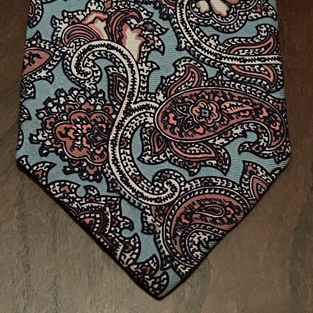 Vintage Liberty Green 100% Silk Men’s Neck Tie